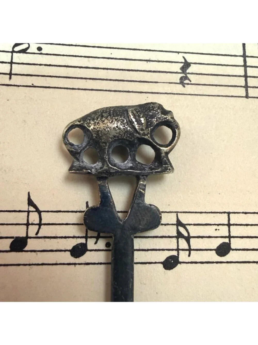 Vintage Iced Beverage Spoon Twisted Stem Elephant Figurine Finial 6